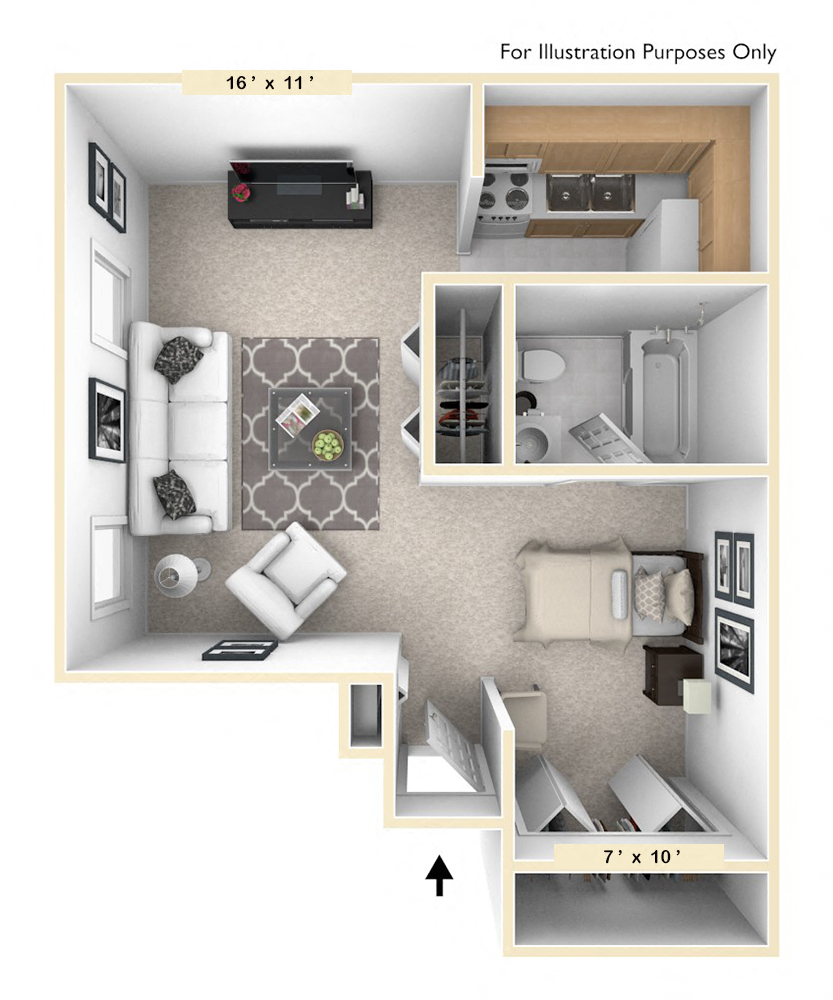 The Retriever Studio Floor Plan at Pheasant Run, Lafayette